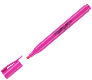 Textmarker, varf tesit 1-4 mm, roz, FABER-CASTELL 38 - Img 2