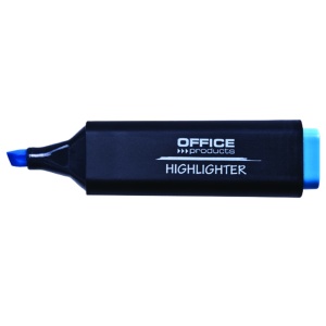Textmarker, varf tesit 1-5 mm, albastru, OFFICE PRODUCTS