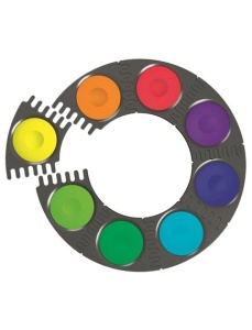Acuarele 12 culori/set turcoaz FABER-CASTELL Connector - Img 2