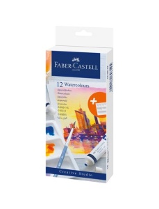 Acuarele cu paleta pictura, 12 tuburi /set, FABER-CASTELL