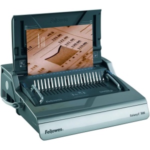 Aparat de indosariat electric, inele plastic, max. 500 coli, FELLOWES Galaxy-E 500