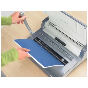 Aparat de indosariat manual, inele metal, max. 130 coli, FELLOWES Quasar Wire - Img 3