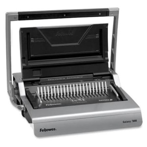 Aparat de indosariat manual, inele palstic, max. 500 coli, FELLOWES Galaxy 500 - Img 2