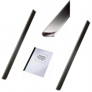 Bagheta din plastic pentru legat documente, 15 mm, 50 buc/set, negru - Img 4