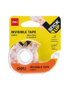 Banda adeziva invizibila 18 mm x 7.62 m, cu dispenser, DELI - Img 2