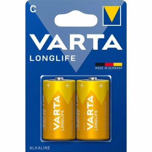 Baterii alcaline VARTA Longlife Power LR14/C, 2 buc/set