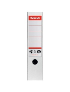 Biblioraft A4 carton reciclat, 7.5 cm, alb, ESSELTE NO. 1 Power - Img 3