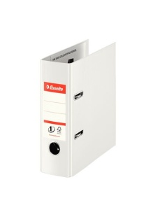 Biblioraft A5, 7.5 cm, alb, ESSELTE NO. 1 Power Vivida