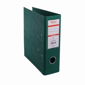 Biblioraft A5 plastifiat PP, 7.5 cm, verde, OPTIMA