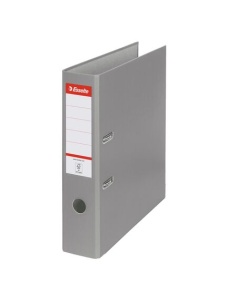 Biblioraft plastifiat, A4, 7.5 cm, gri, ESSELTE Economy