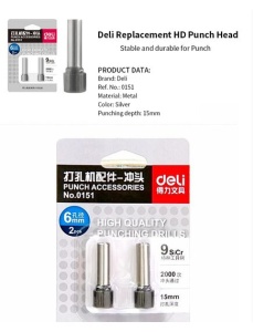 Burghiu perforator DELI, 2 buc/set