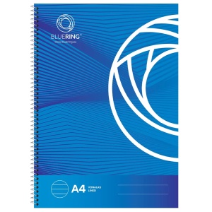 Caiet cu spira A4, 70 file, coperta carton, dictando, BLUERING - Img 2