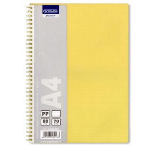 Caiet cu spirala A4, 80 file, coperta plastic, matematica, PAPERLAND - Img 5