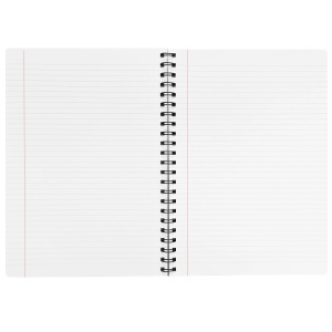 Caiet cu spirala A5, 96 file, coperta carton, dictando, PAPERLAND Black Edition - Img 2