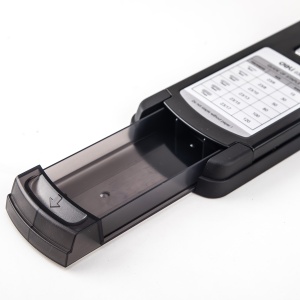 Capsator profesional, 120 coli, capse 23/17, metal, negru, DELI Power Saving - Img 6