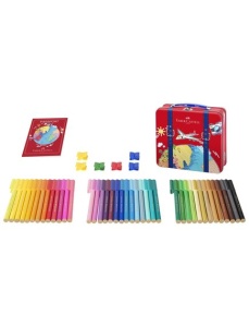Carioci cu clip 40 culori/cutie, Connector FABER-CASTELL - Img 2