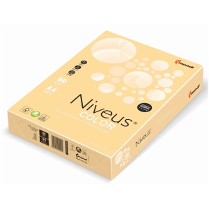 Carton colorat A4, 160 g/mp, 250 coli/top, chamois, NIVEUS