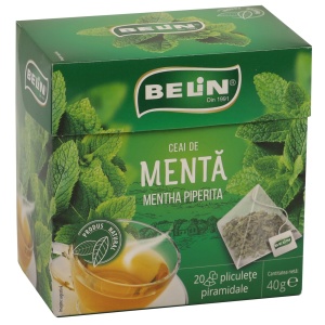 Ceai menta BELIN, 20 piramide/cutie