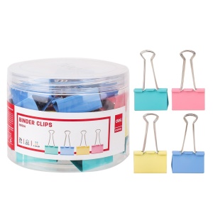 Clips color 41 mm, 24 buc./cutie, DELI