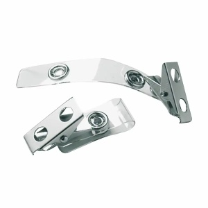 Clips metalic pentru ecuson, 25 buc/cutie