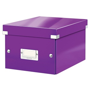 Cutie depozitare mica, 220x160x282 mm, mov, LEITZ WOW Click&Store