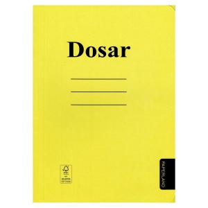 Dosar carton color plic, 300 g/mp, 50 buc/set, galben, PAPERLAND
