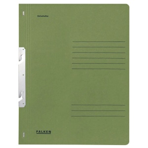 Dosar de carton, incopciat 1/1, 250 g/mp, verde, FALKEN