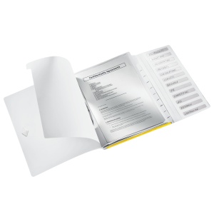 Dosar plastic, cu clema, A4, mov, LEITZ WOW ColorClip - Img 3