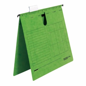 Dosar suspendabil cu sina si bagheta metalica, A4, verde, 25 buc/set, FALKEN