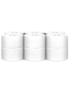 Hartie igienica economica jumbo, 2 straturi, 80 m/rola, 12 role/set