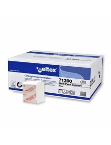 Hartie igienica intercalata CELTEX 71300, 2 straturi, 250 buc/set, 36 seturi/bax