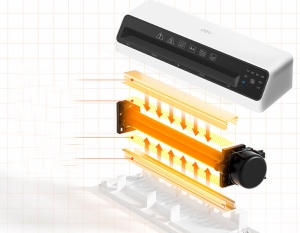Laminator A4, cald/rece, 175 microni, DELI ET103 - Img 3