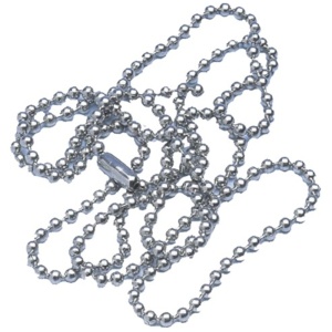 Lantisor metalic pentru ecuson, 70 cm, 10 buc/set