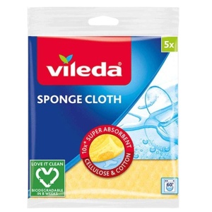Lavete umede VILEDA Sponge Cloth, 5 buc/set