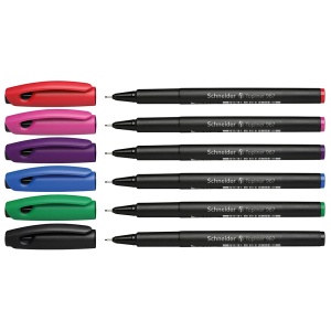 Liner 0.4 mm SCHNEIDER Topline 967, 6 culori/set