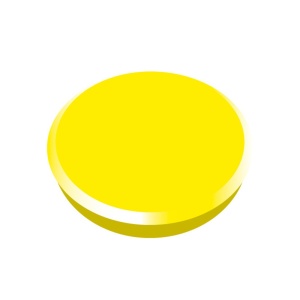 Magneti pentru table, D 24 mm, 10 buc/cutie, galben, ALCO