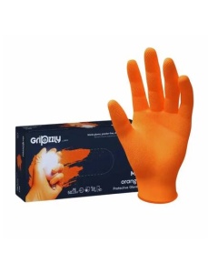 Manusi nitril extra rezistente GRIPZZLY GoGrip, marime M, 50 buc/cutie - Img 1