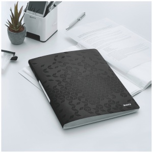 Mapa de prezentare cu 40 folii, A4, negru, coperta flexibila, LEITZ WOW - Img 3