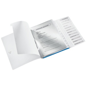 Mapa plastic cu 12 separatoare, A4, 200 coli, galben, LEITZ WOW - Img 3