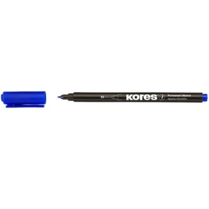 Marker CD, varf 1.0 mm, albastru, KORES