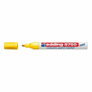 Marker cu vopsea industrial, 2-4 mm, galben, EDDING 8750