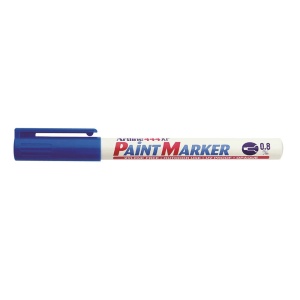 Marker cu vopsea, varf 0.8 mm, albastru, ARTLINE 444XF
