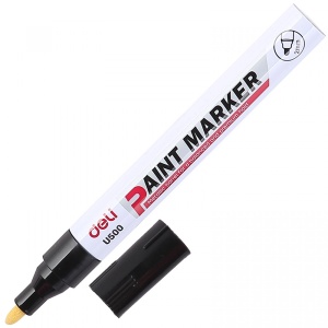 Marker cu vopsea, varf 2.0 mm, negru, DELI U500