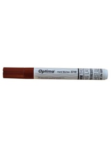 Marker cu vopsea, varf rotund 4.5mm, maro, Optima 3710 - Img 2