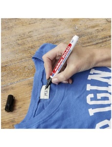Marker pentru textile, varf rotund 1.0 mm, negru, EDDING 8040 - Img 2