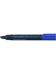 Marker permanent, varf tesit 2-7 mm, albastru, SCHNEIDER Maxx 250 - Img 3