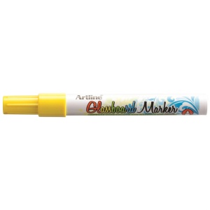 Marker tabla magnetica sticla, galben, ARTLINE Glassboard