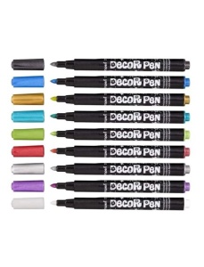 Markere pentru decoratiuni 8+1 culori metalice/set CENTROPEN - Img 3
