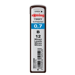 Mine creion 0,7mm, B, 12 buc/set, ROTRING