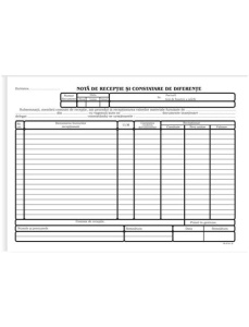Nota de receptie si constatare diferente, fara TVA, 100 file, 3 buc/set